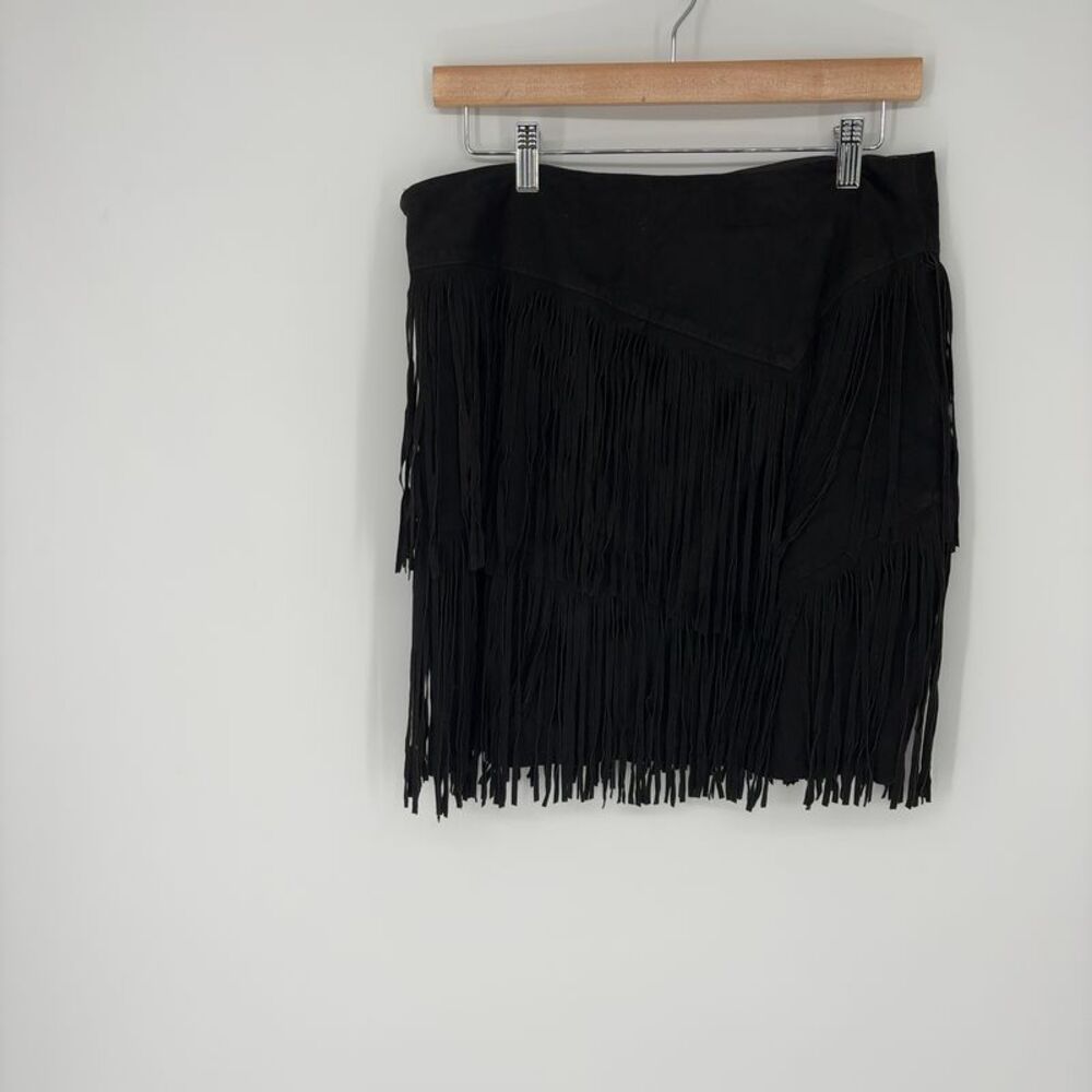 Ralph Lauren Textured Suede Mini Skirt - Picture 2 of 3